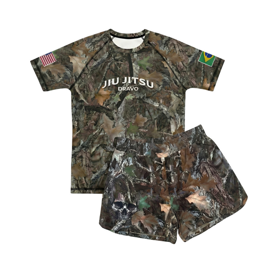 Brazil x USA Rashguard Camo Jiu Jitsu Set
